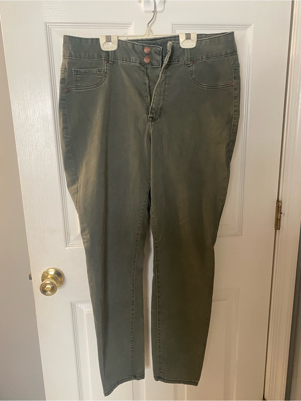 Maurices Olive Skinny High-Rise Jeans